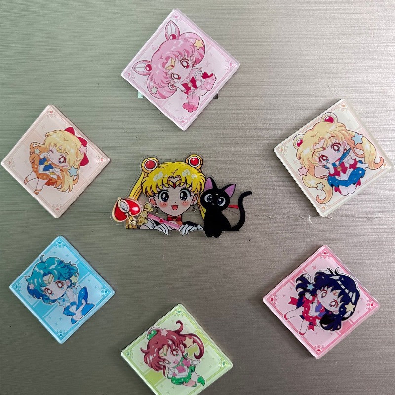 7Pcs/set Sailor Moon Anime Car - Home Decor Sticker avaliação e preço
