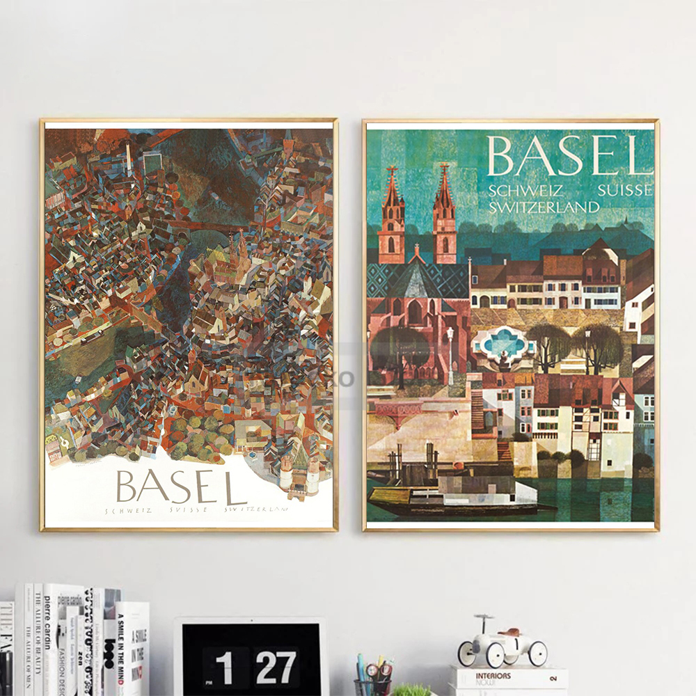 Switzerland Vintage Travel Pos - Home Decor Zurich avaliação e preço