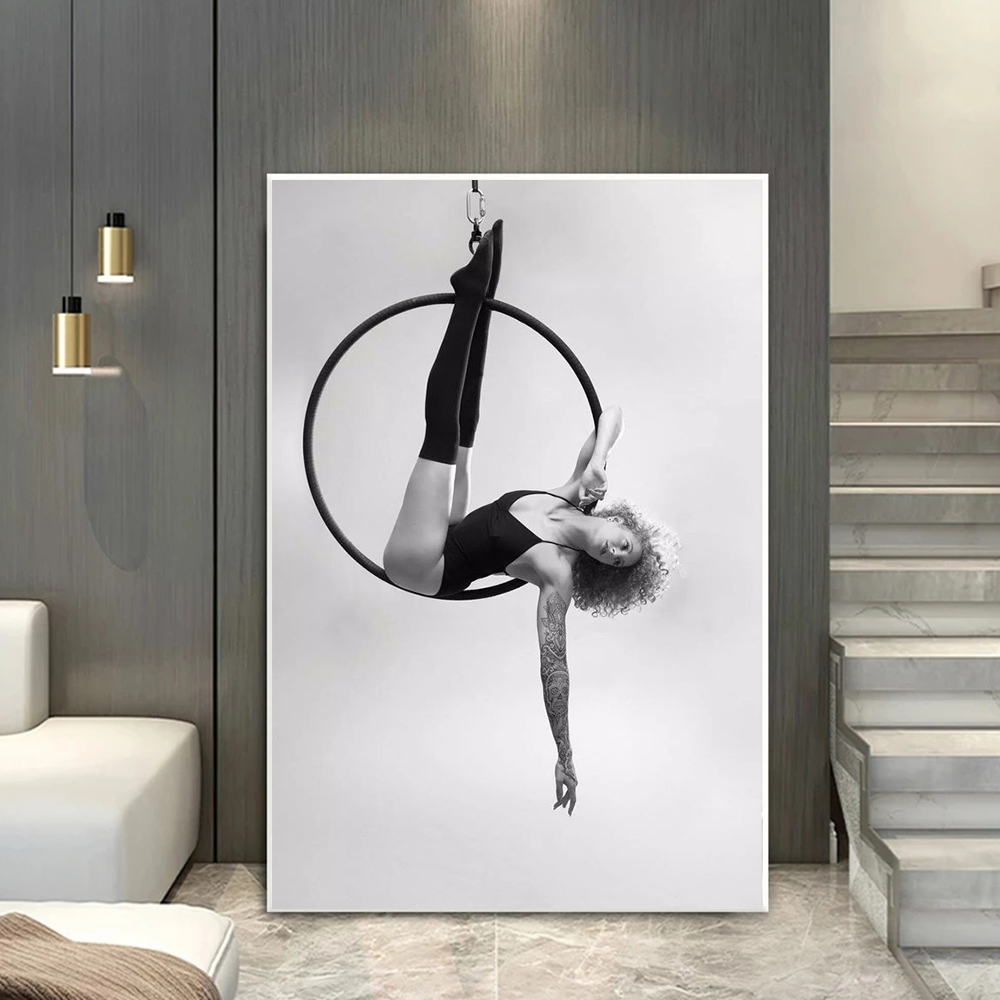 1pc frameless canvas painting  - Home Decor Yoga avaliação e preço