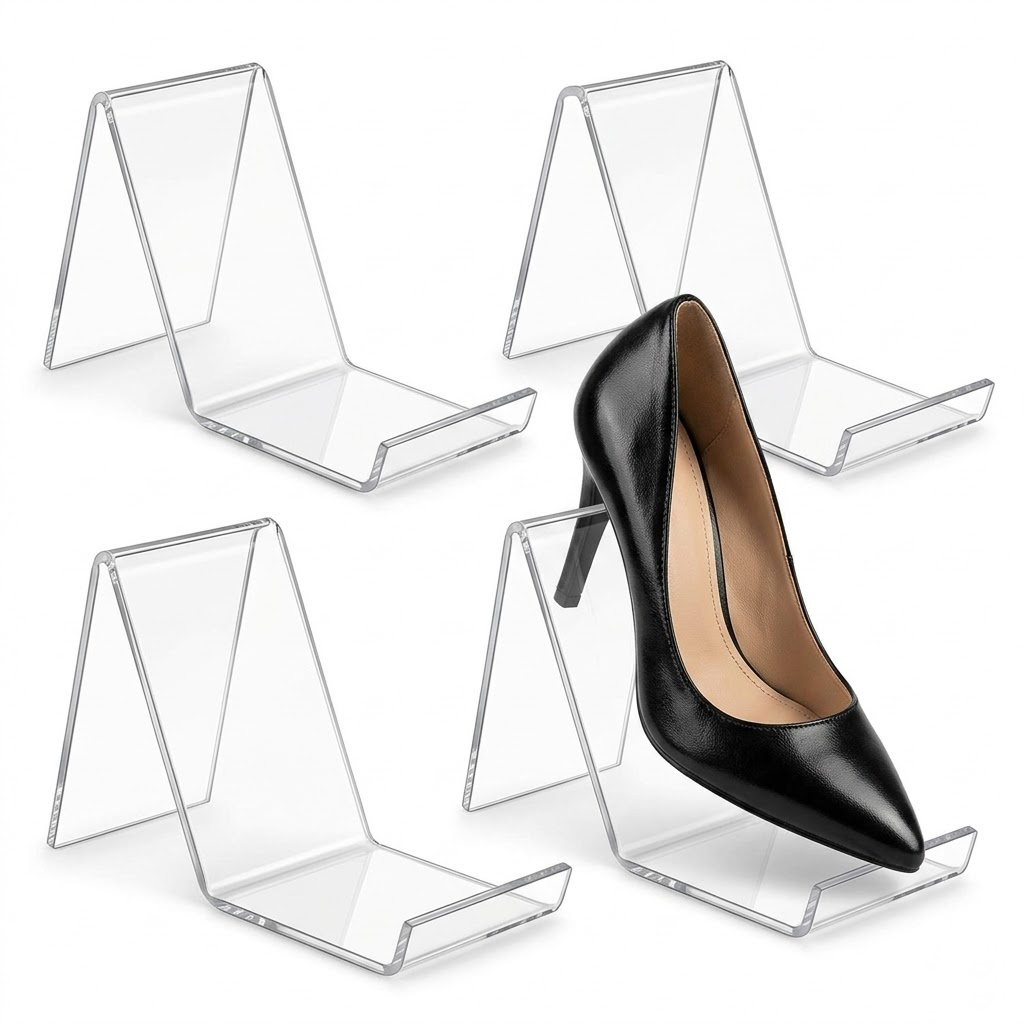 Clear Acrylic Shoe Display Sta - Home Decor Retail Stores avaliação e preço