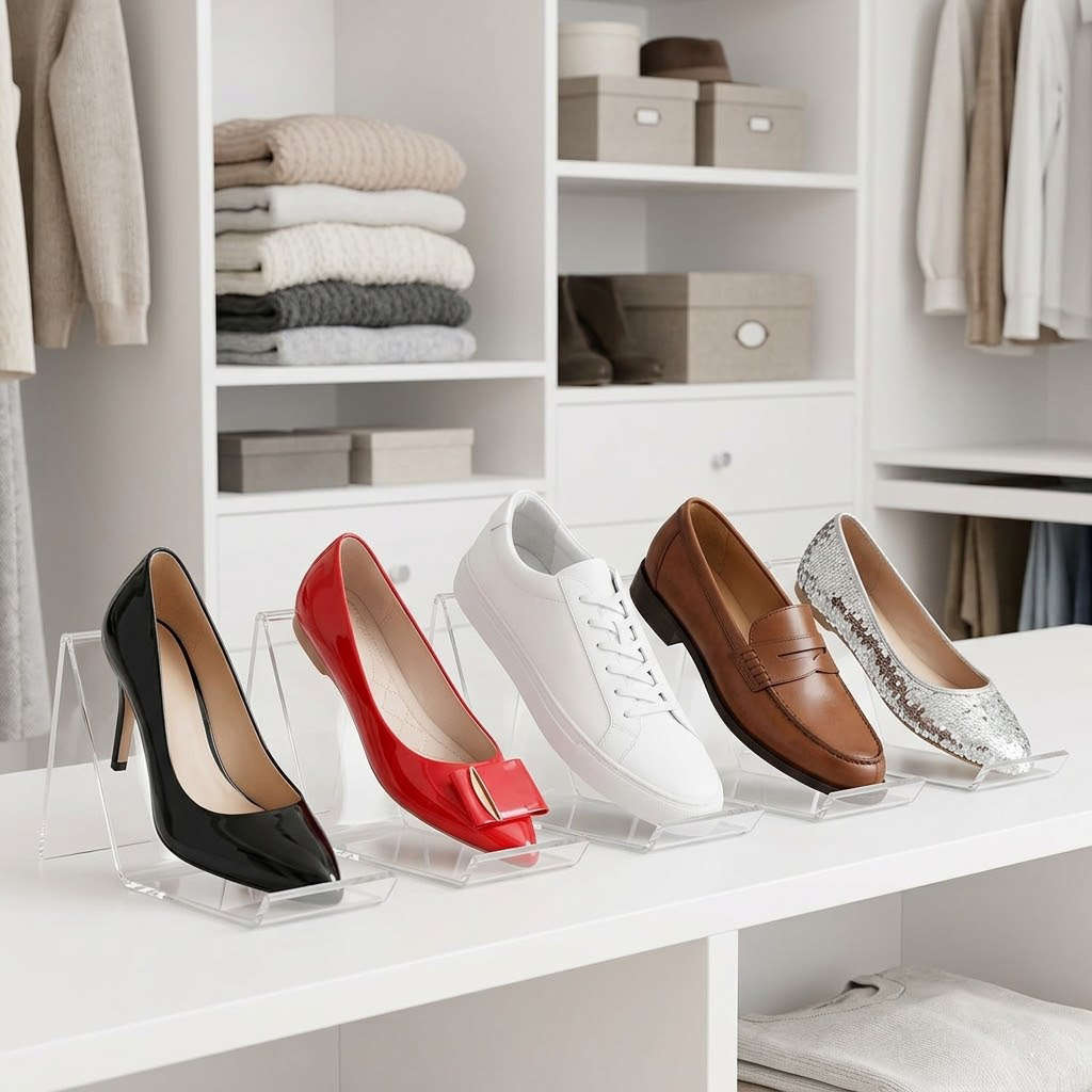 Clear Acrylic Shoe Display Sta - Home Decor Retail Stores avaliação e preço