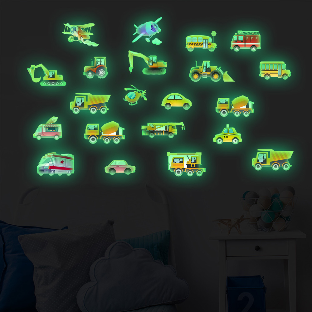 Luminous Car Wall Sticker 21Pc - Home Decor Kit avaliação e preço