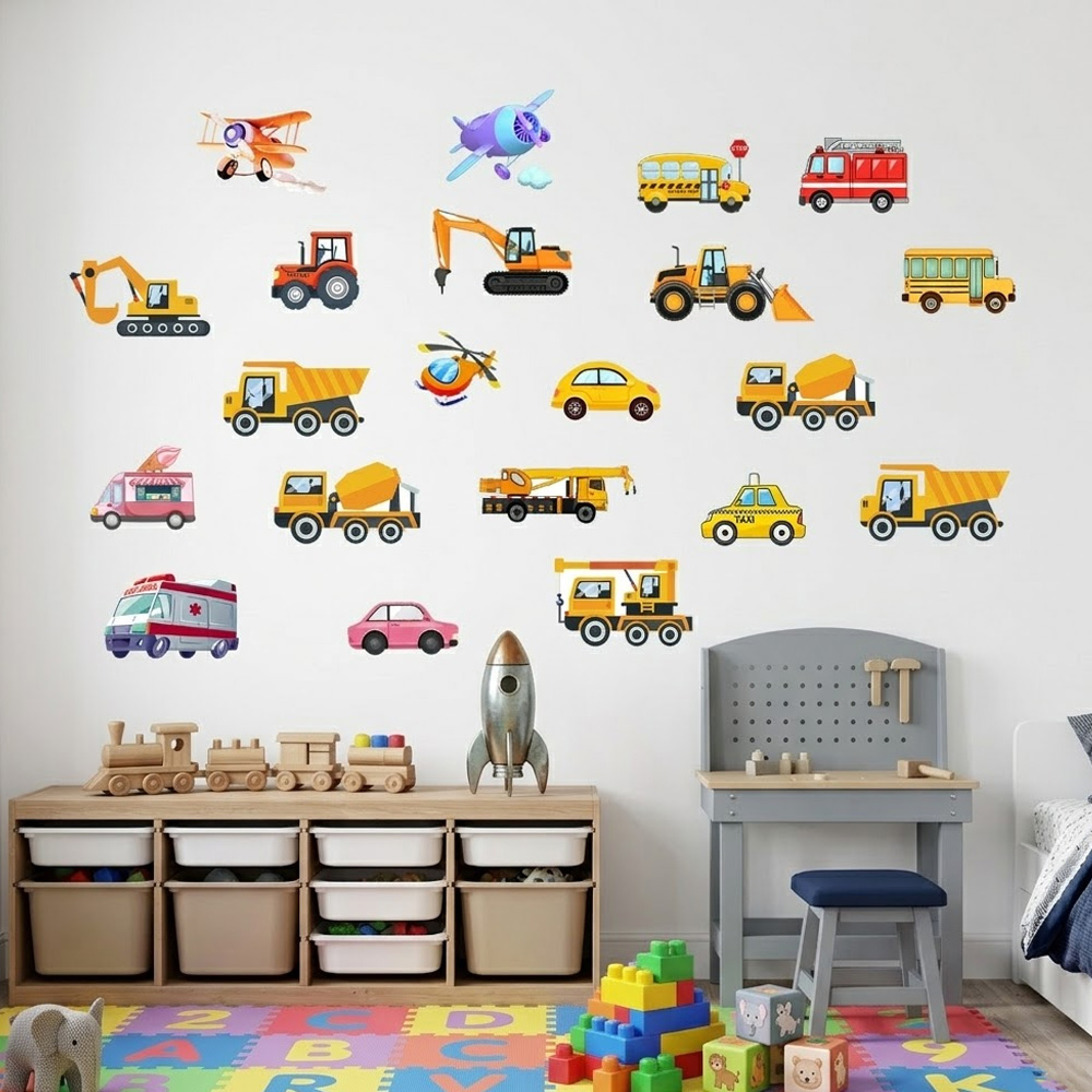 Luminous Car Wall Sticker 21Pc - Home Decor Kit avaliação e preço