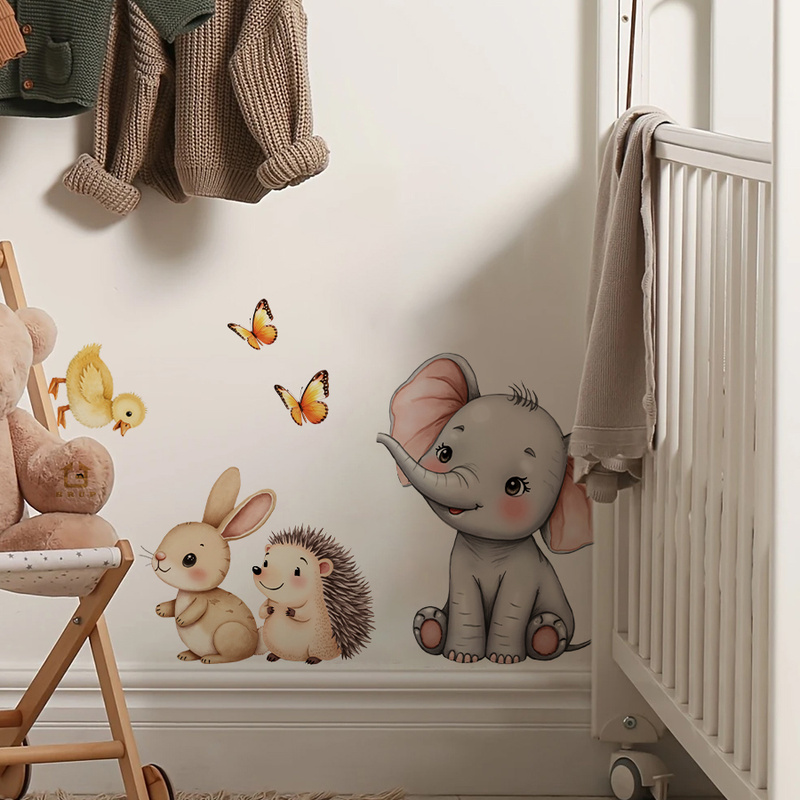 Cartoon Animal Wall Sticker -  - Home Decor Kit avaliação e preço