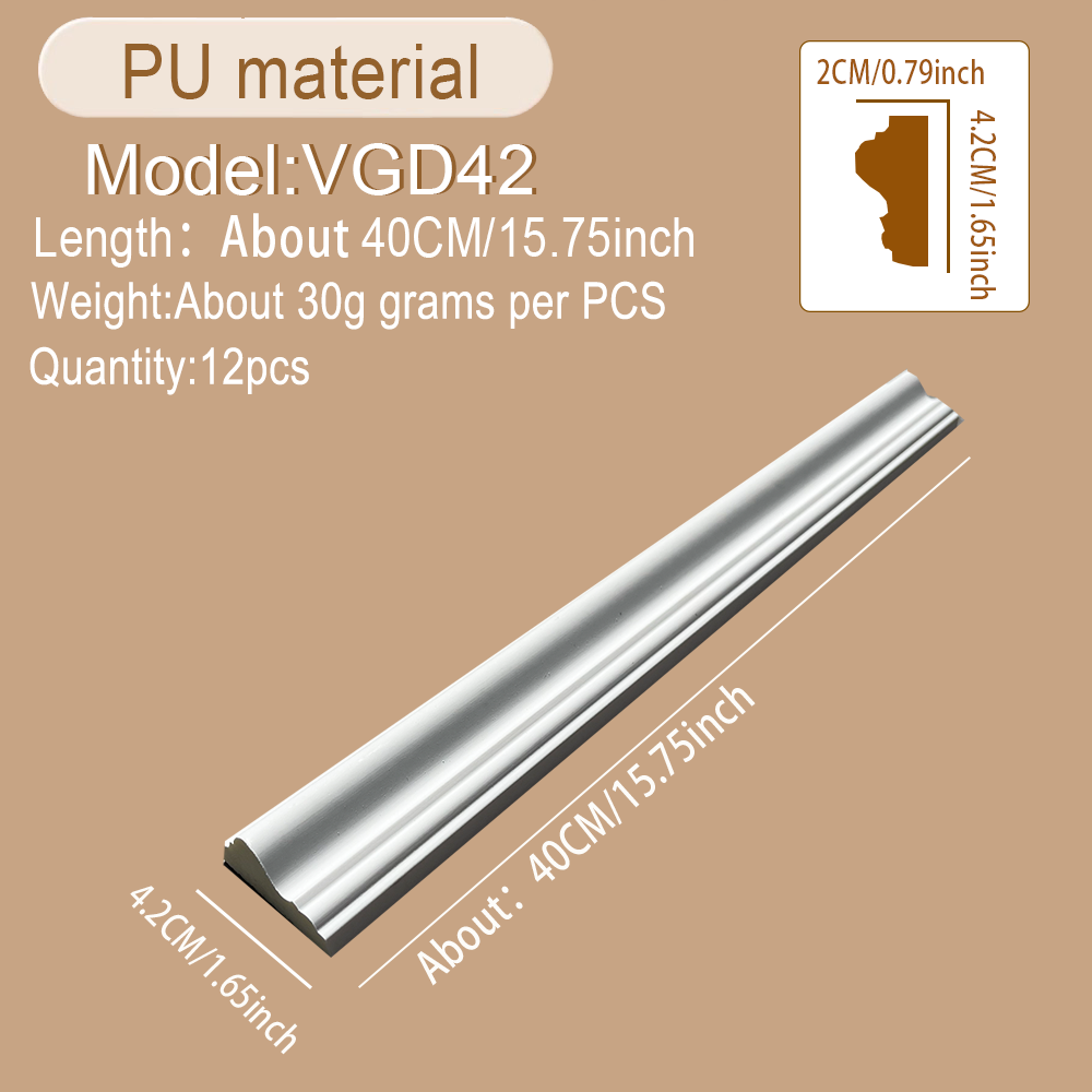 Polyurethane Imitation Plaster - Home Decor Wall Molding avaliação e preço