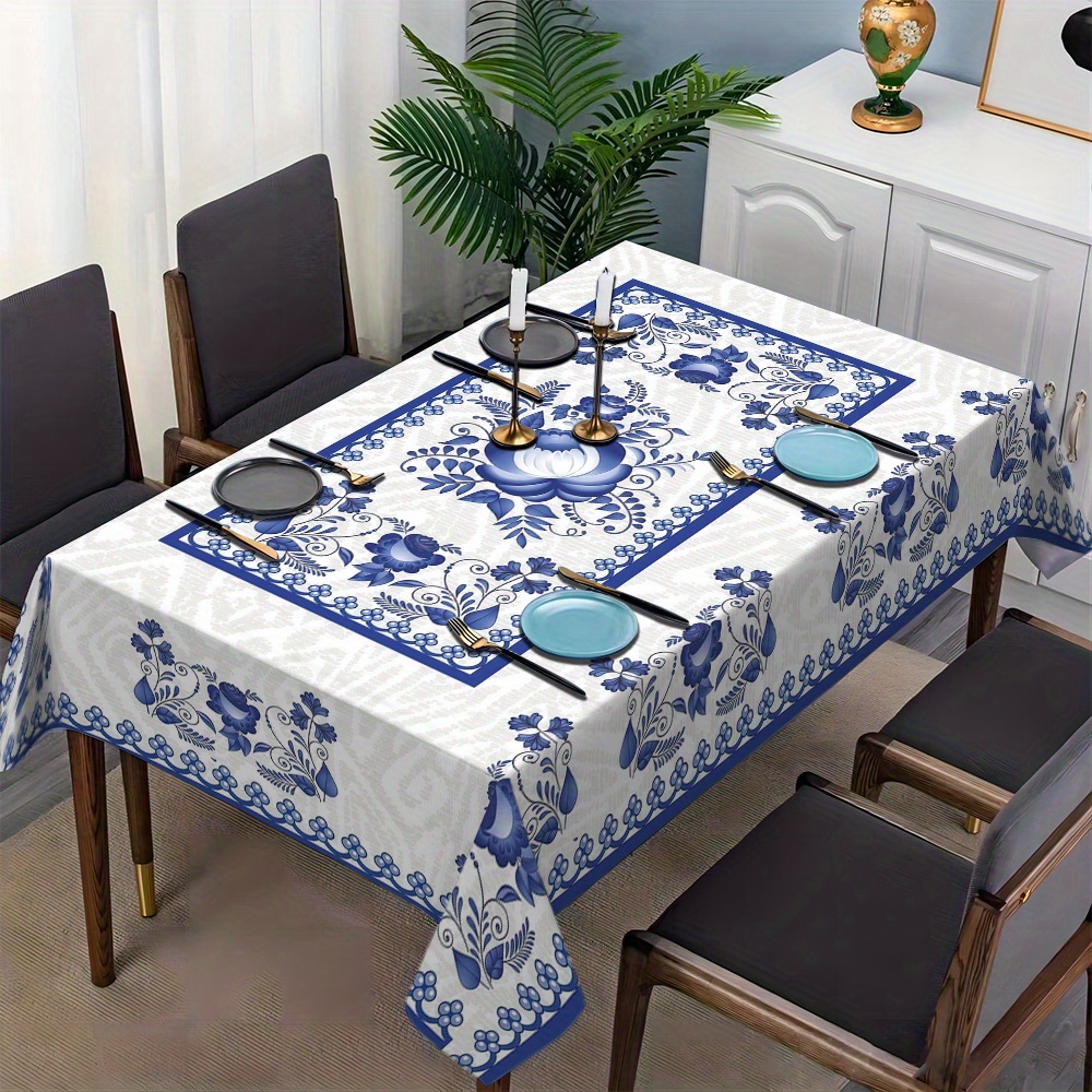 Country Style Square Tableclot - Home Decor Tv avaliação e preço