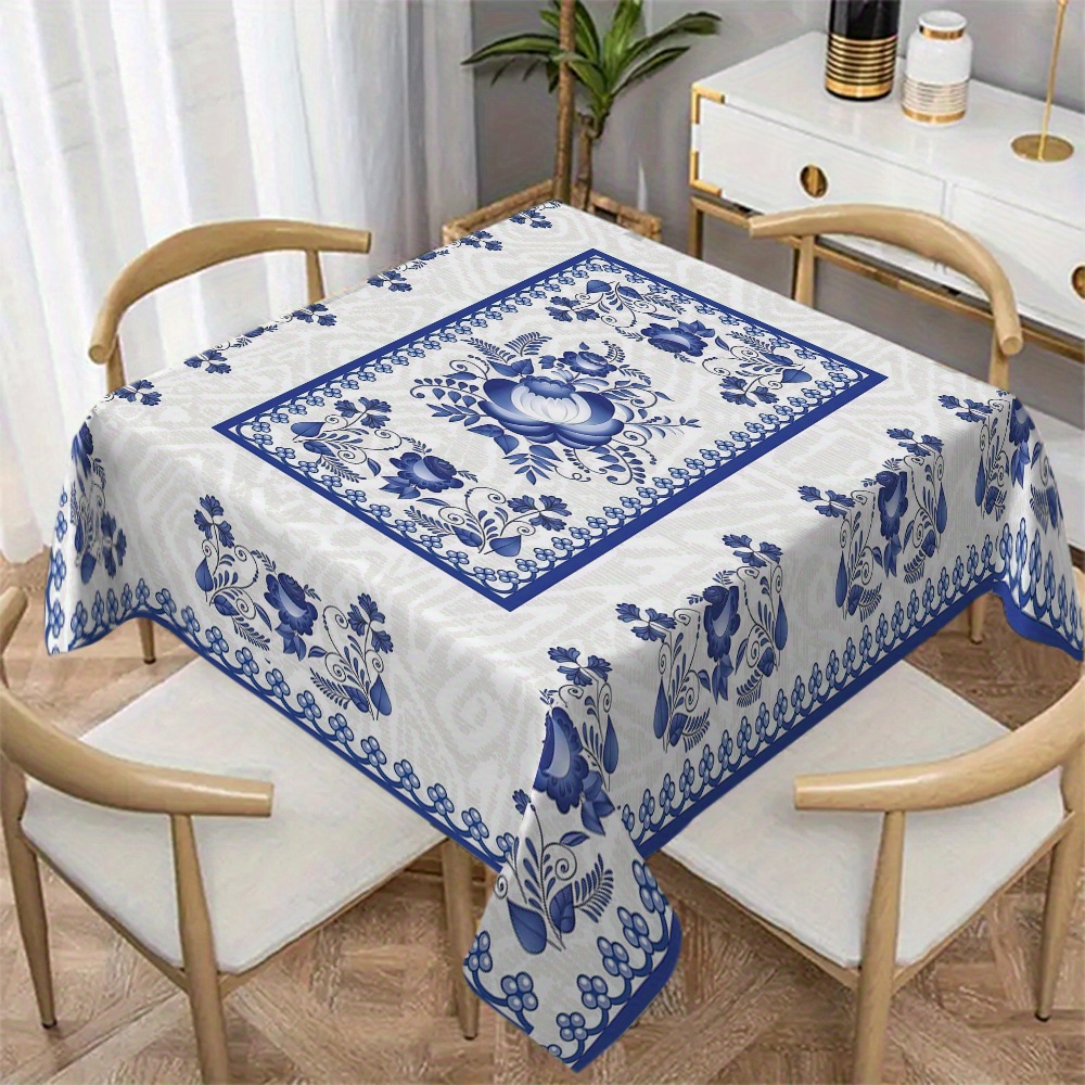 Country Style Square Tableclot - Home Decor Tv avaliação e preço