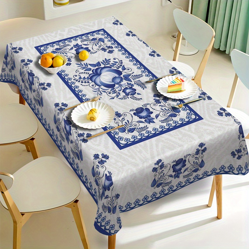 Country Style Square Tableclot - Home Decor Tv avaliação e preço