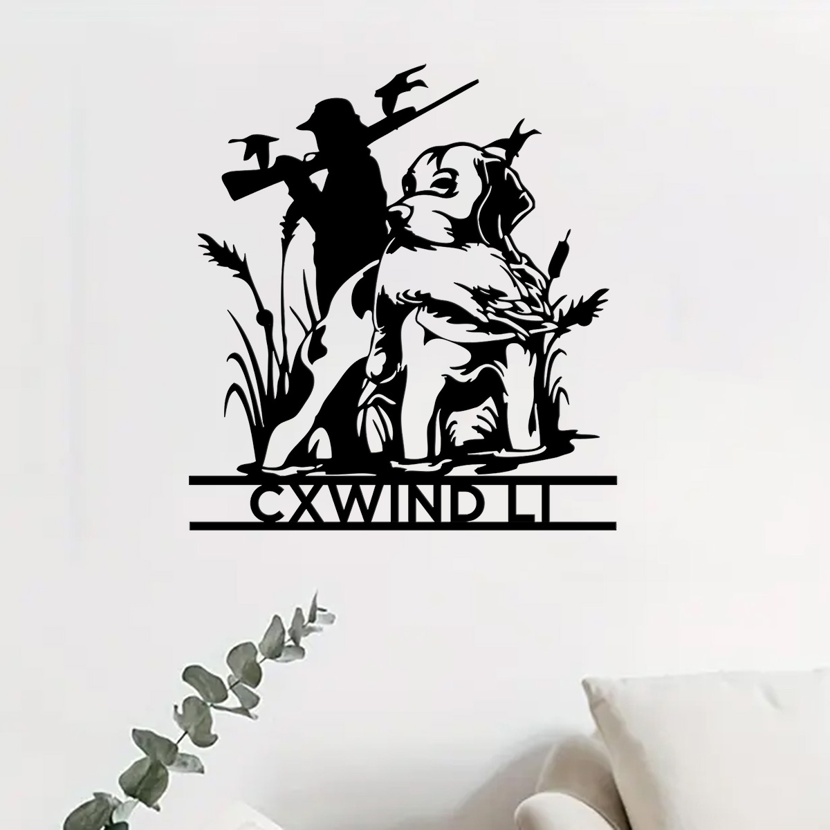 Custom Dog Hunting Metal Wall  - Home Decor Xmas Gifts avaliação e preço