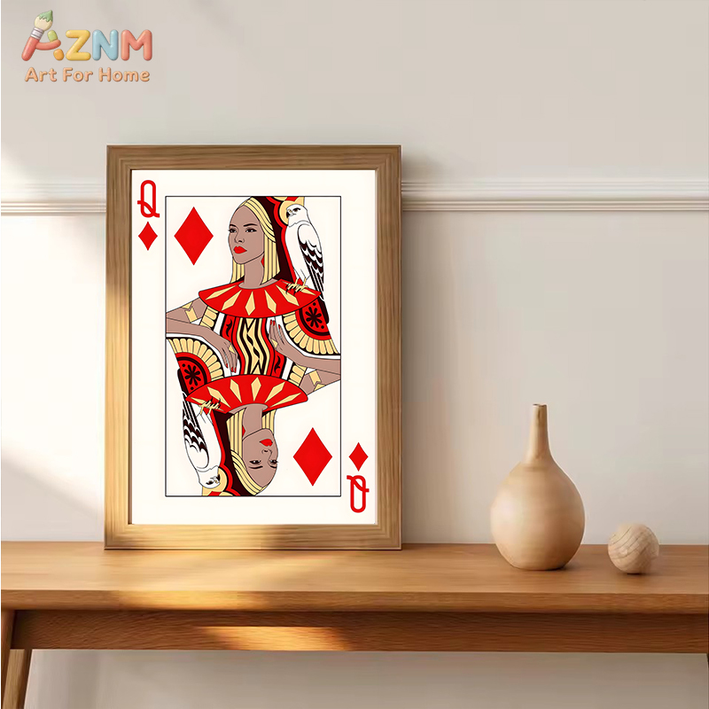 AZNM Romantic King Queen Jack  - Abstract Oil Painting avaliação e preço