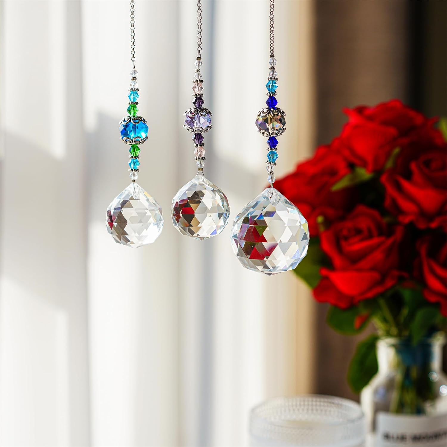 Crystals Suncatcher Hanging fo - Crystal Sun Catcher avaliação e preço
