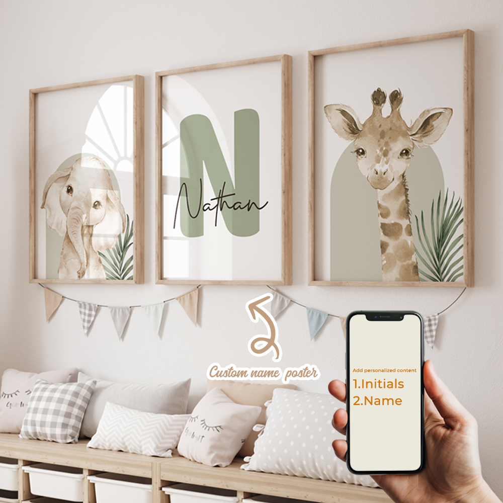 3pcs Personalized Custom Name  - Home Decor Solution avaliação e preço