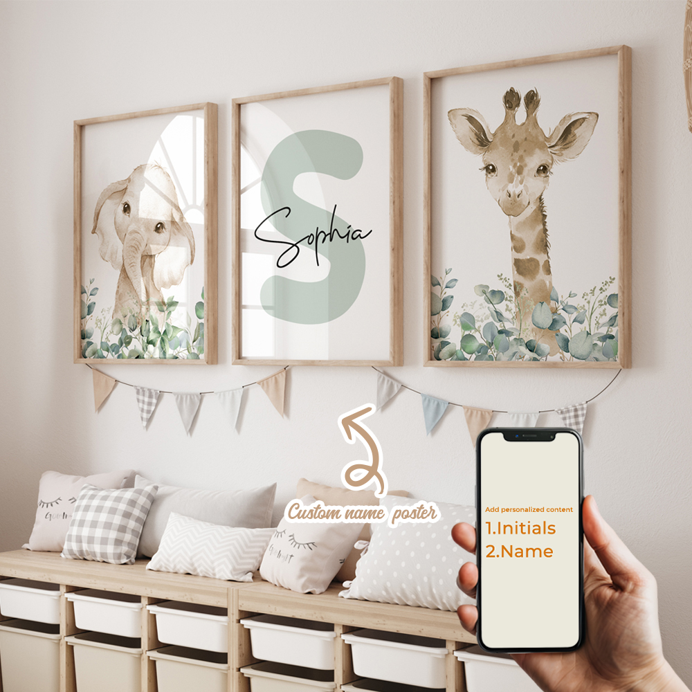 3pcs Personalized Custom Name  - Home Decor Solution avaliação e preço