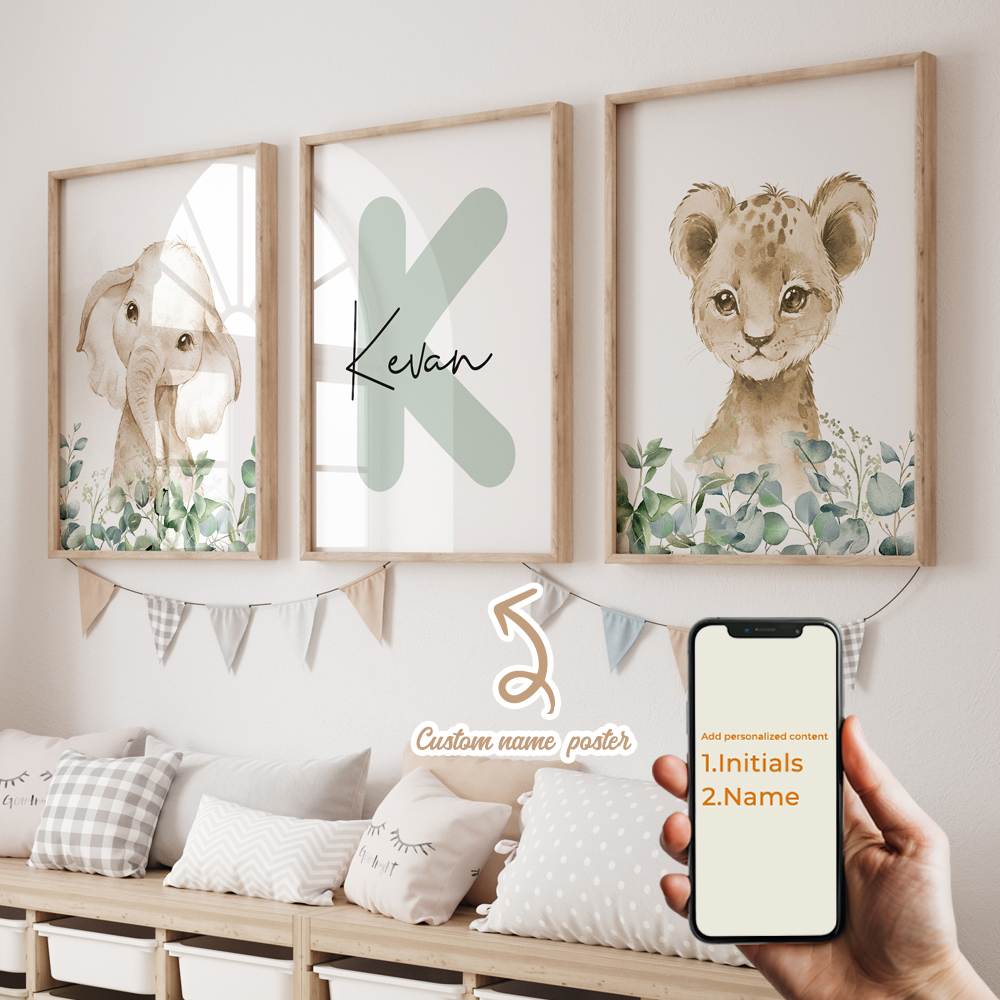 3pcs Personalized Custom Name  - Home Decor Solution avaliação e preço