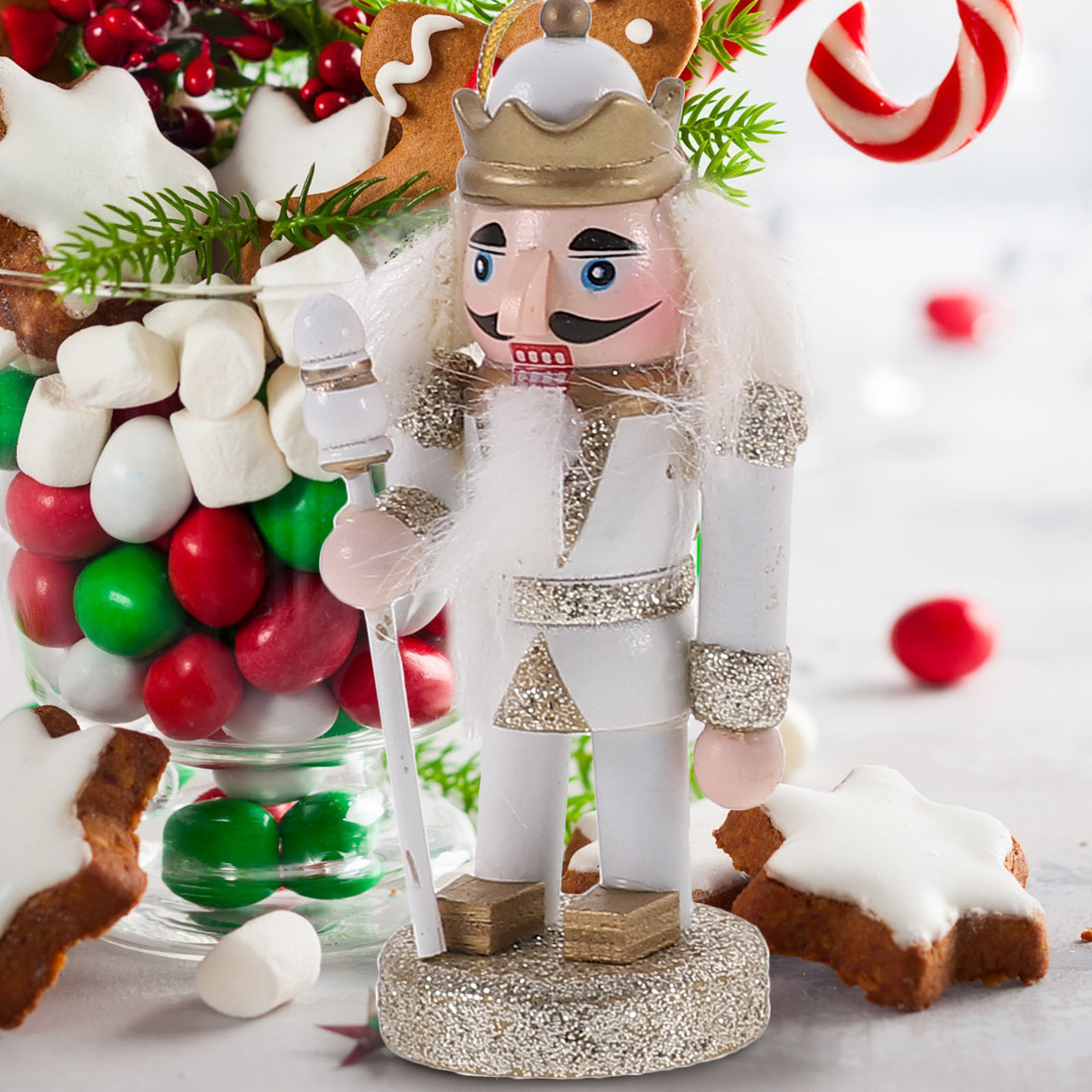 4Pcs Christmas Nutcracker Deco - Home Decor Xmas Gifts avaliação e preço