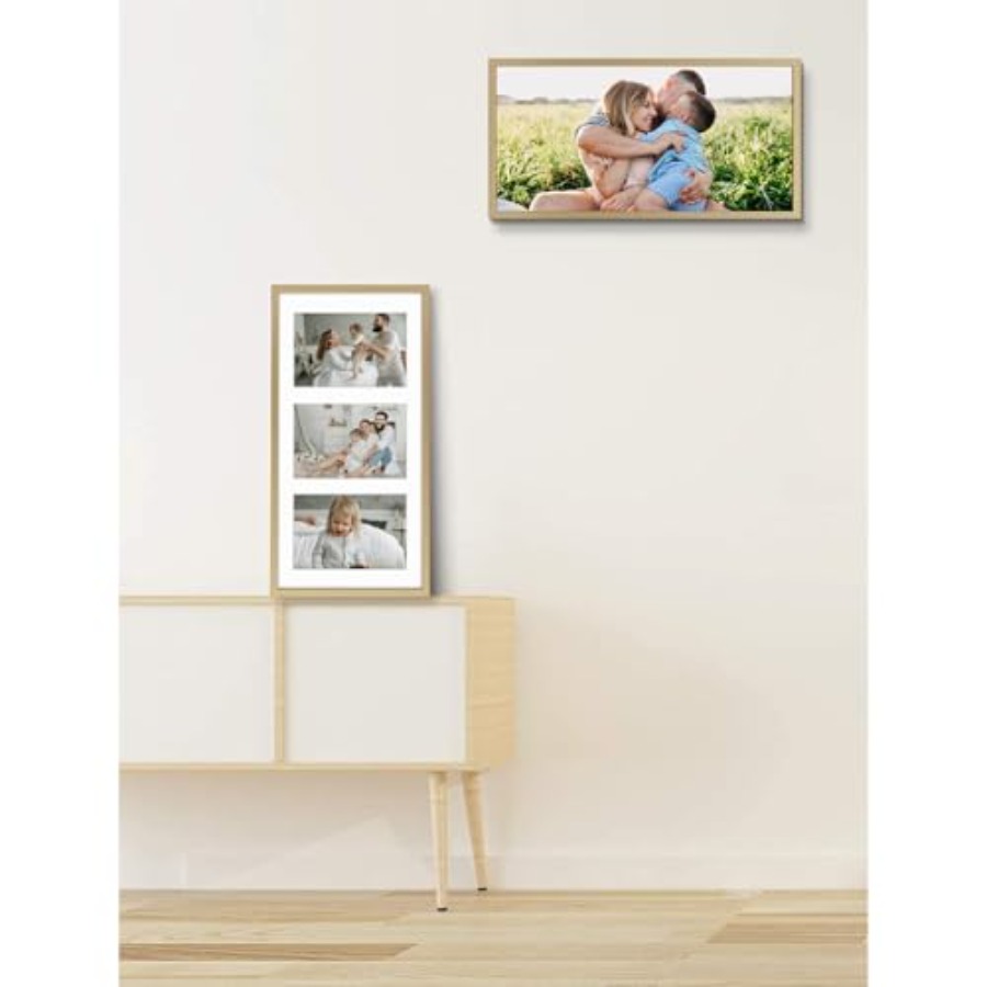 4x6 Aluminum Collage Frame Dis - Bamboo Photo Frame avaliação e preço