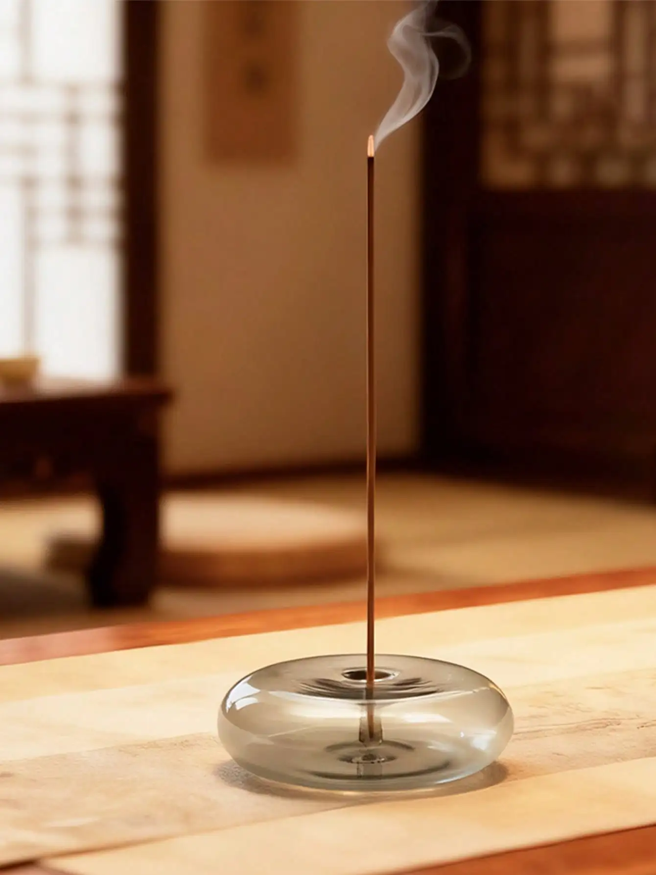 1pc Elegant Glass Incense Hold - Home Decor Yoga avaliação e preço