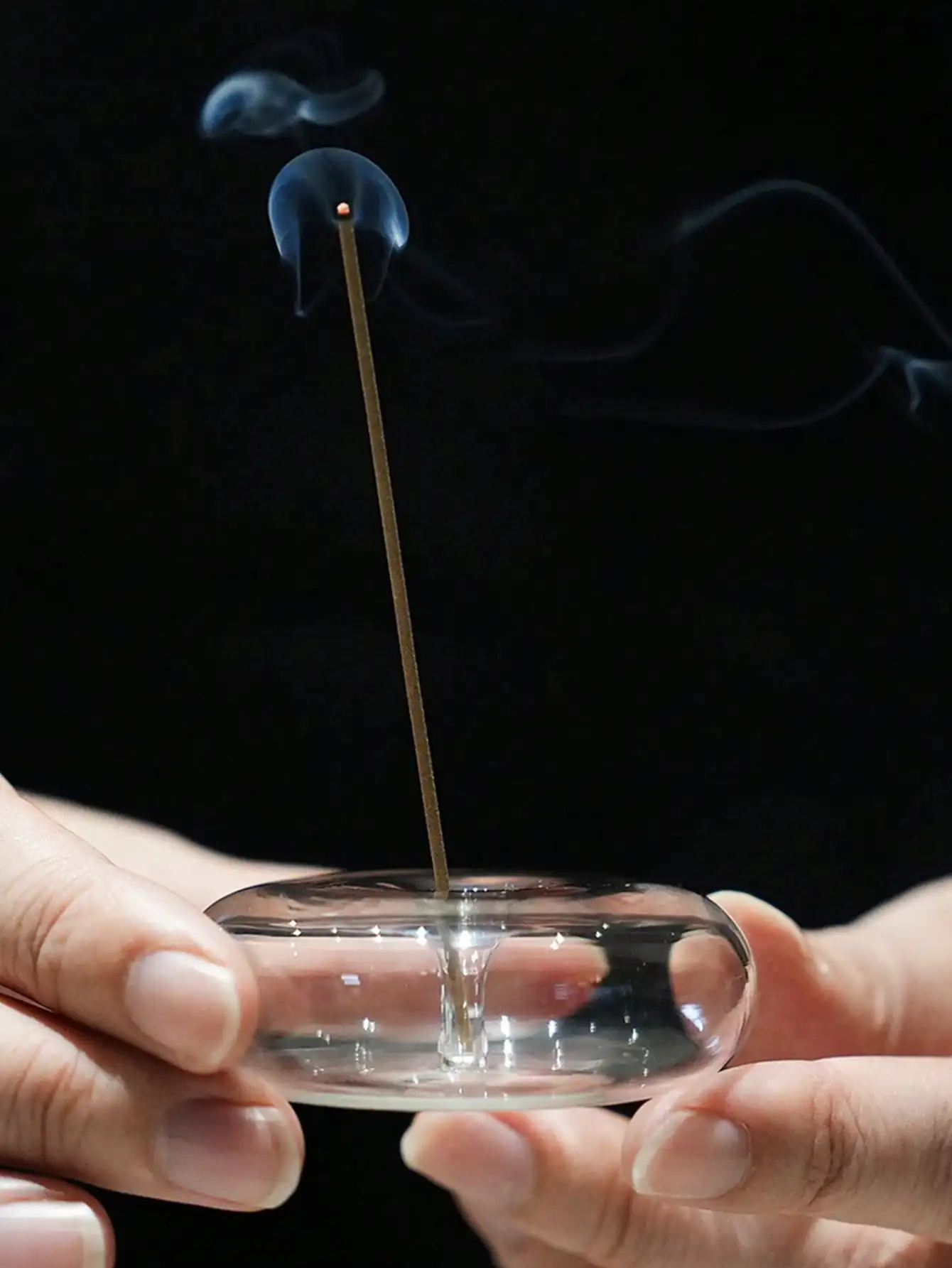 1pc Elegant Glass Incense Hold - Home Decor Yoga avaliação e preço