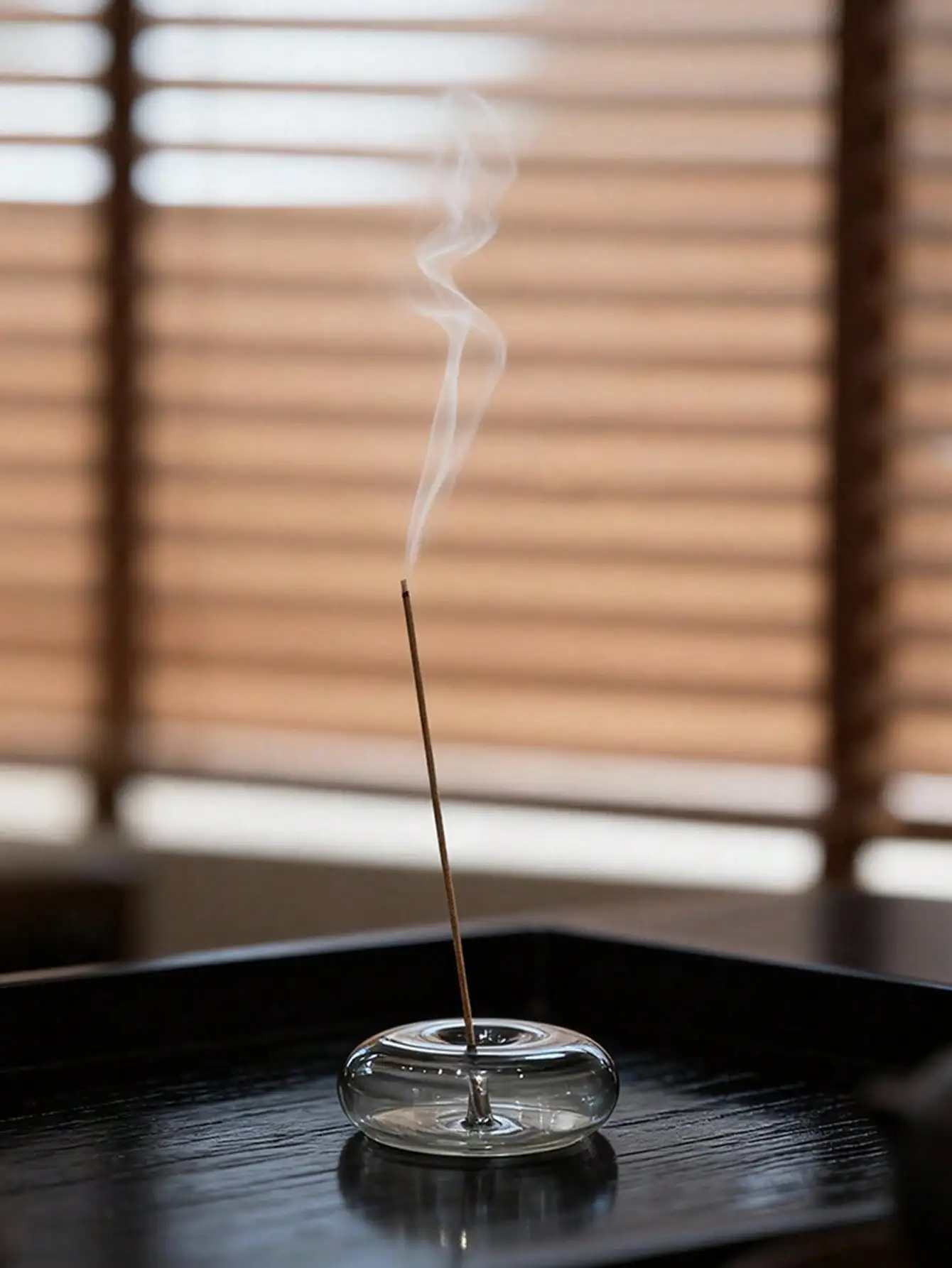 1pc Elegant Glass Incense Hold - Home Decor Yoga avaliação e preço