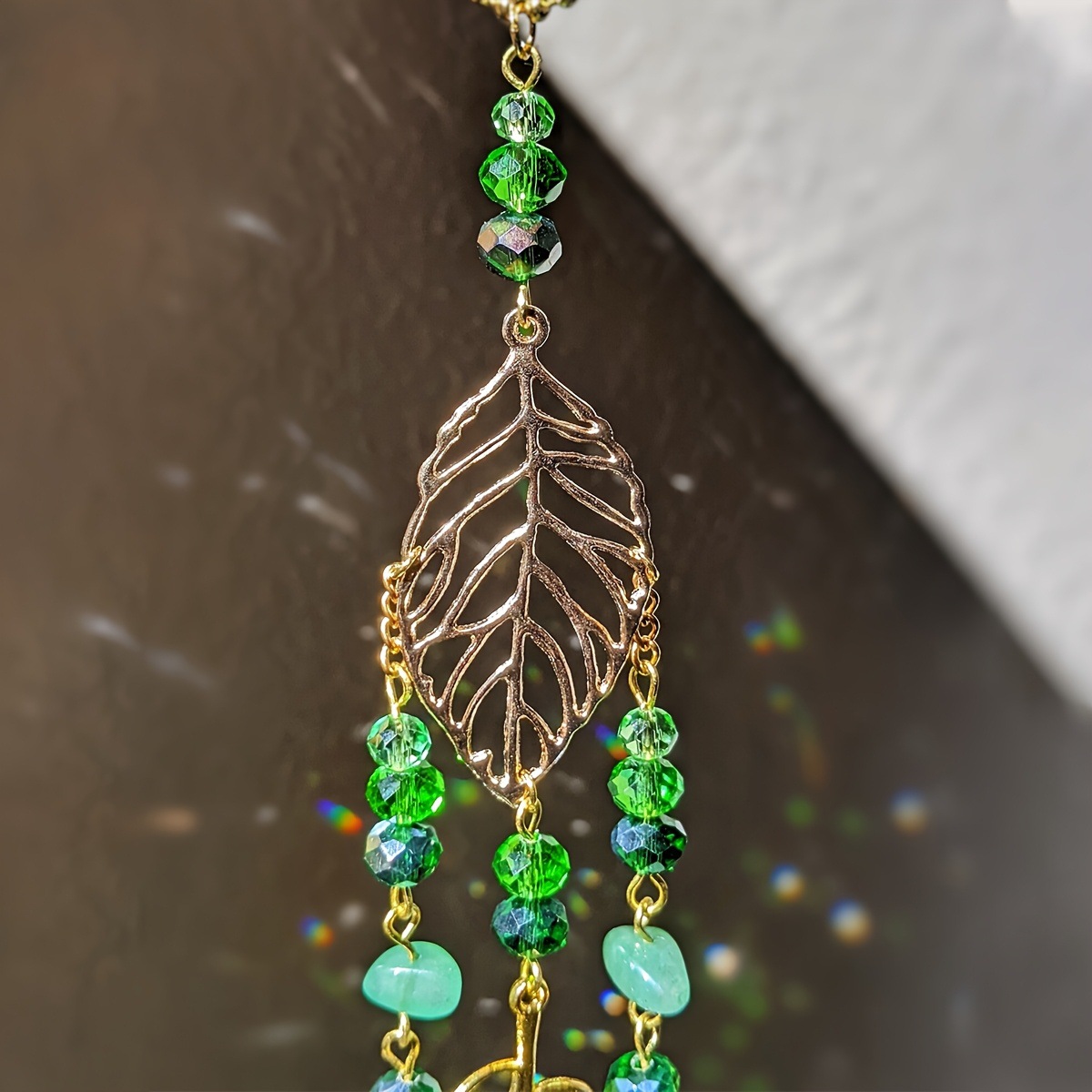 Green Crystal Suncatcher Hangi - Crystal Sun Catcher avaliação e preço