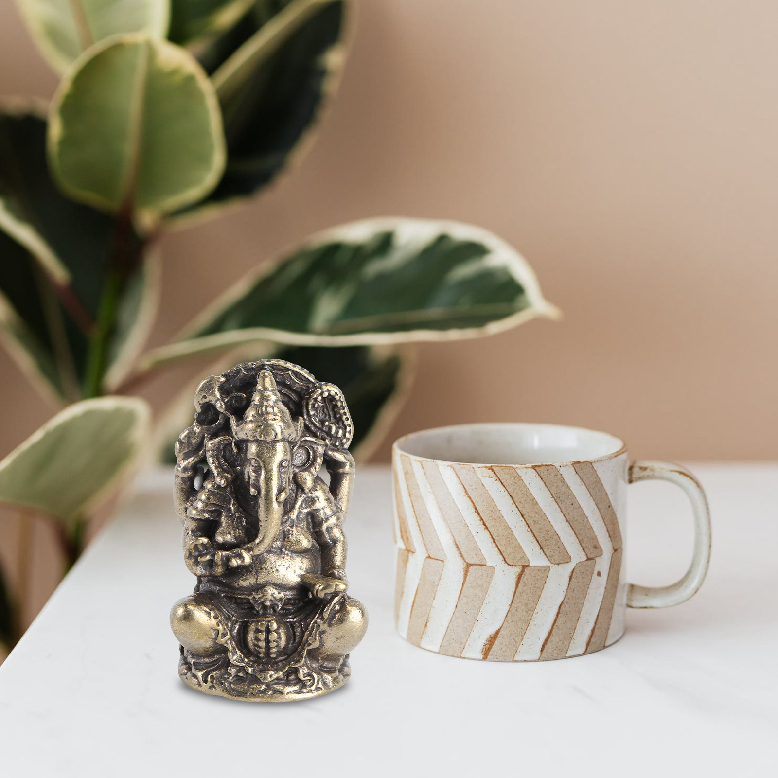 Solid Copper Elephant God Gane - Home Decor Yoga avaliação e preço