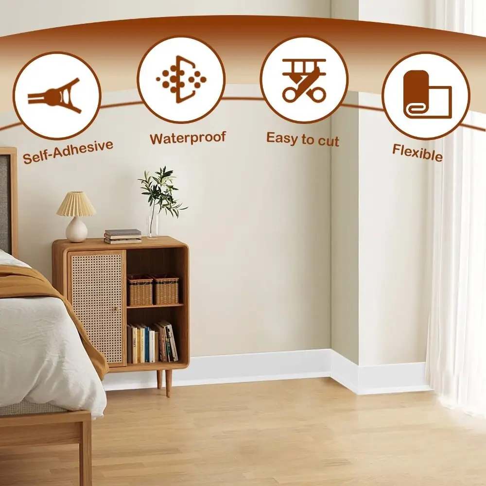 Home Decor PVC Baseboard Moldi - Home Decor Wall Molding avaliação e preço