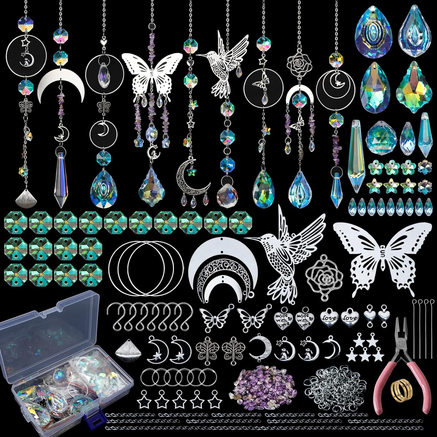 DIY 400pcs SunCatchers Making  - Crystal Sun Catcher avaliação e preço
