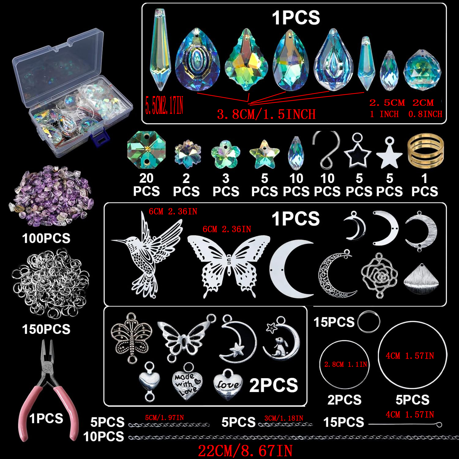 DIY 400pcs SunCatchers Making  - Crystal Sun Catcher avaliação e preço