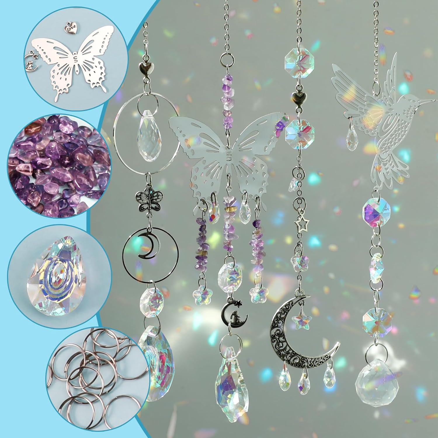 DIY 400pcs SunCatchers Making  - Crystal Sun Catcher avaliação e preço