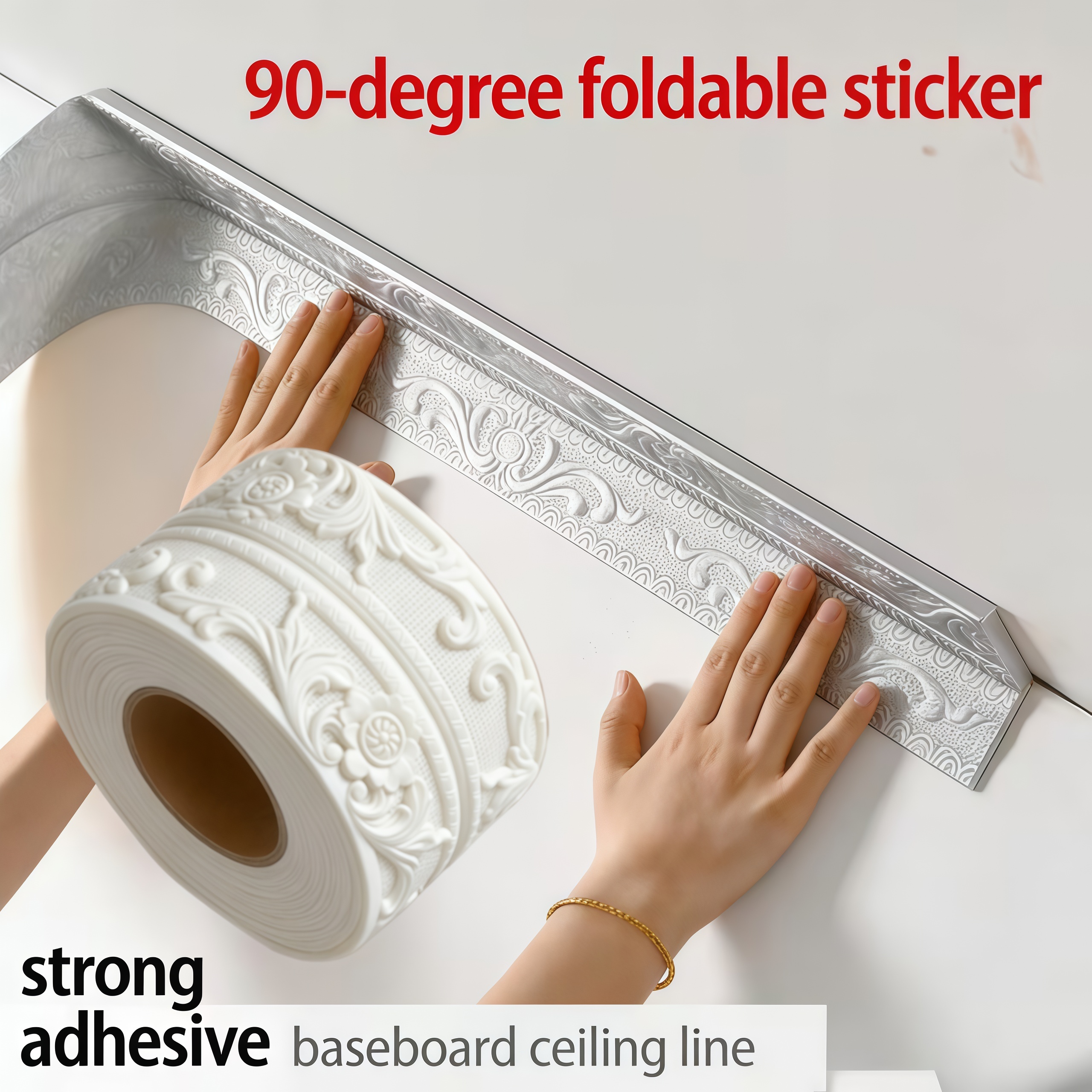 1pc Flexible Foam Molding Trim - Home Decor Wall Molding avaliação e preço
