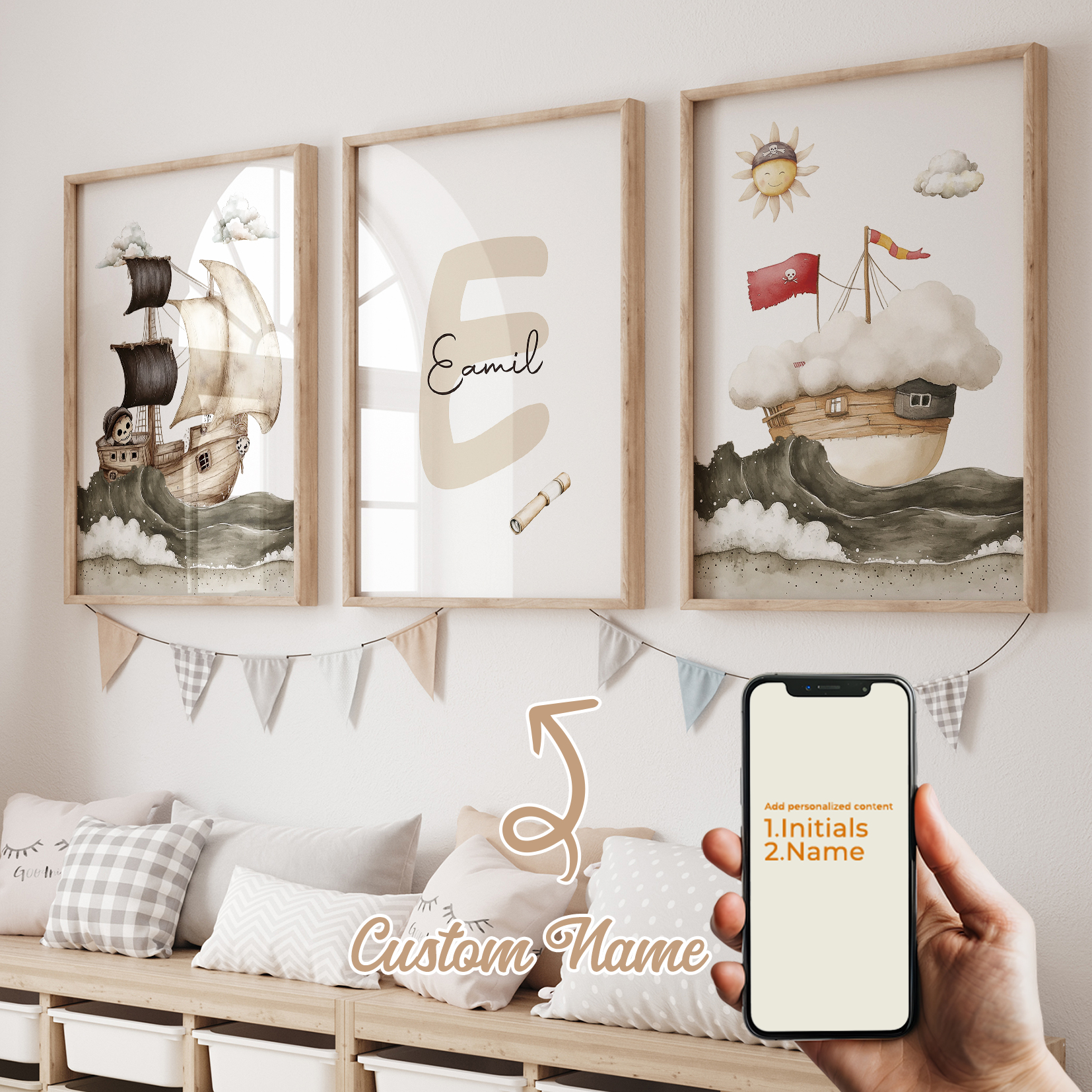 3pcs Personalized Custom Name  - Home Decor Solution avaliação e preço