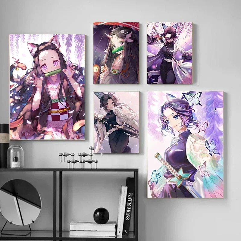 1pc frameless Demon Slayer Ani - Abstract Oil Painting avaliação e preço