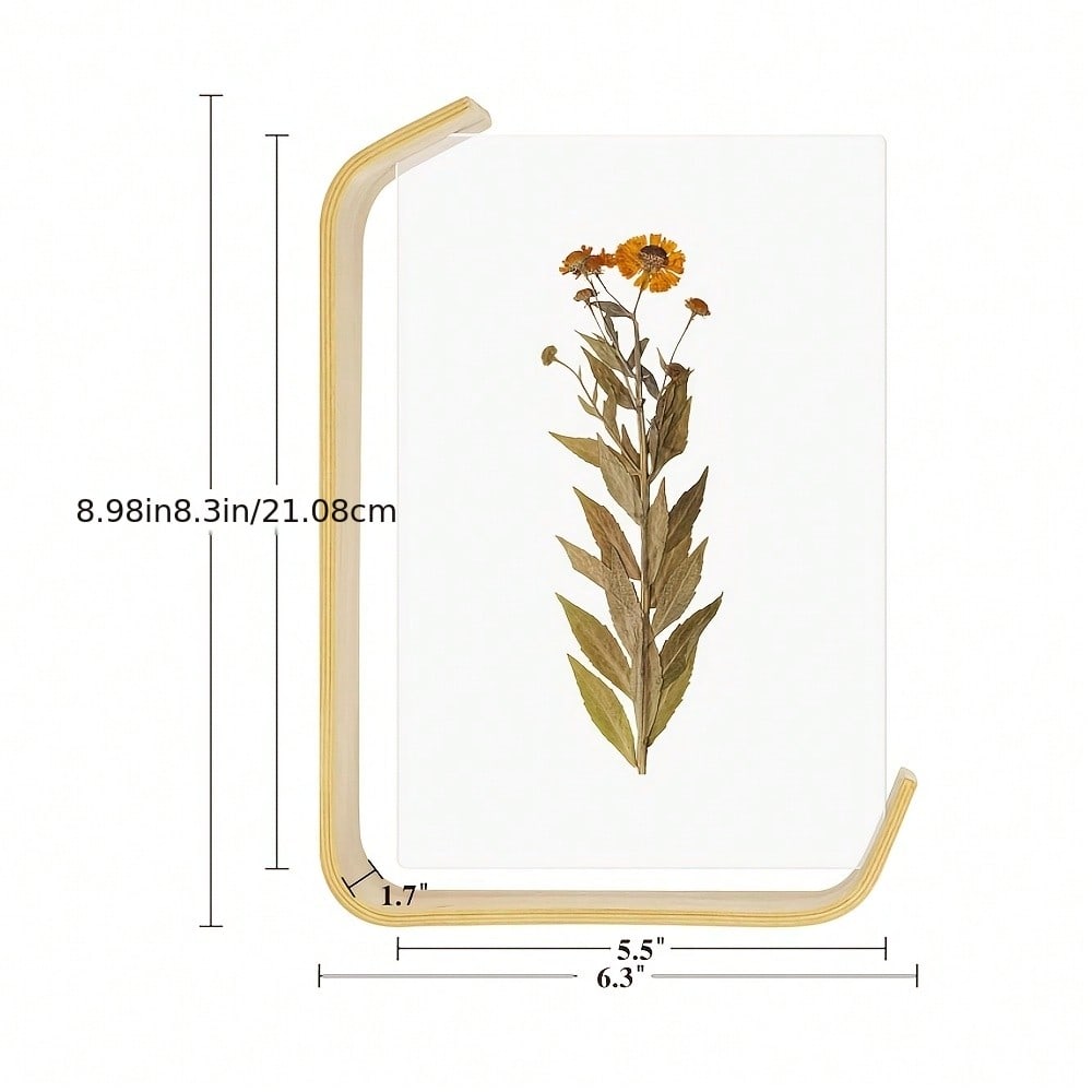 2 Pcs Acrylic Wooden Photo Fra - Bamboo Photo Frame avaliação e preço