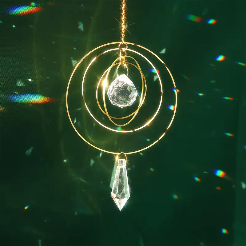 1pc Four-round Crystal Garden  - Crystal Sun Catcher avaliação e preço