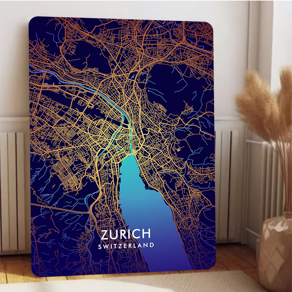 Zurich Switzerland City Map Me - Home Decor Zurich avaliação e preço