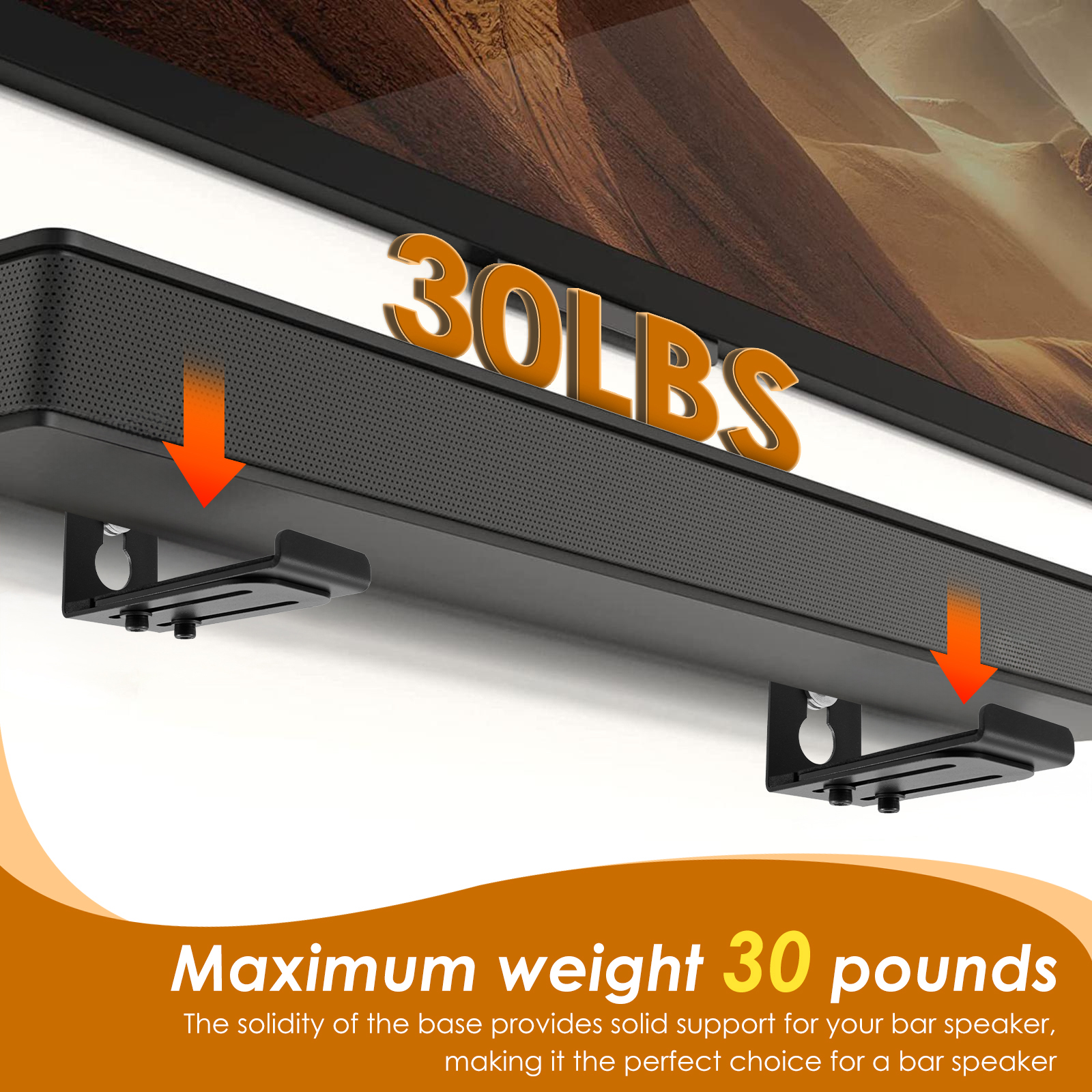 2Pcs Soundbar Speaker Stands W - Home Decor Solution avaliação e preço