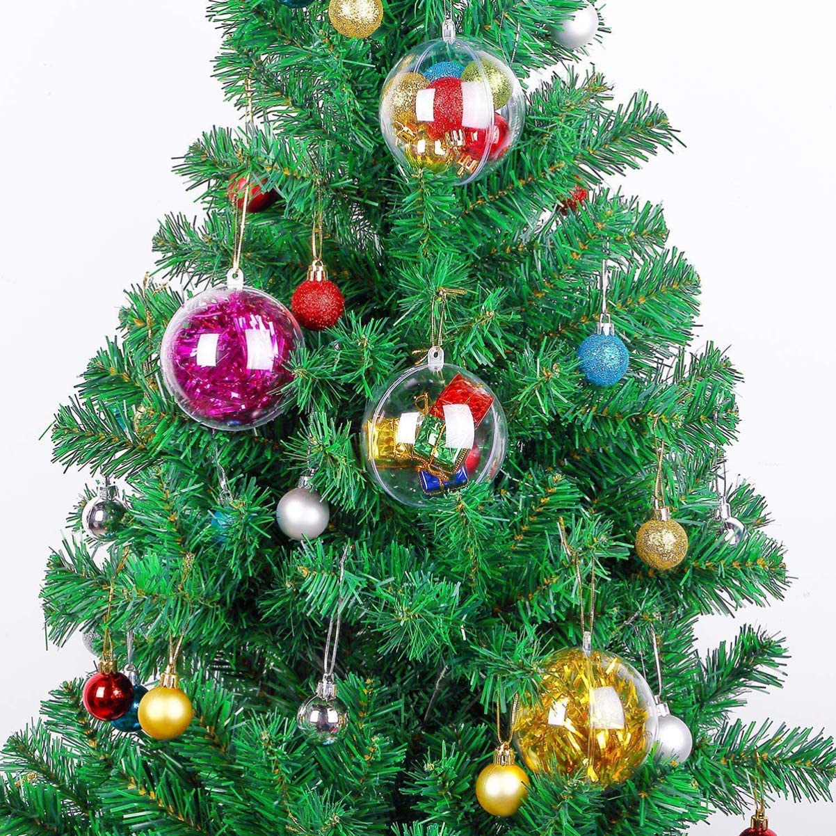 5-10CM Christmas Transparent B - Home Decor Xmas Gifts avaliação e preço