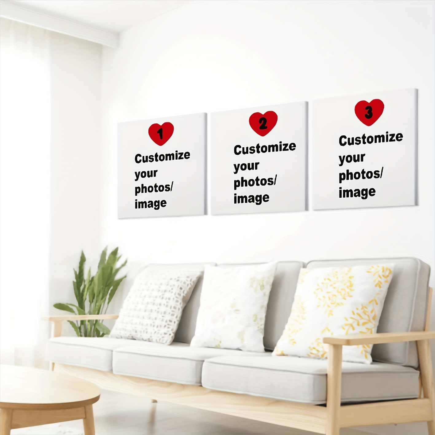 3pcs/set Custom Square Canvas  - Home Decor Kit avaliação e preço