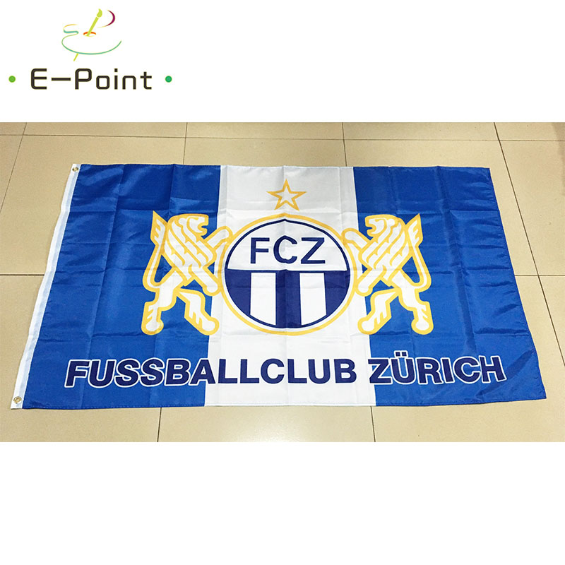 FC Zürich Flag 3ft*5ft (90*150 - Home Decor Zurich avaliação e preço