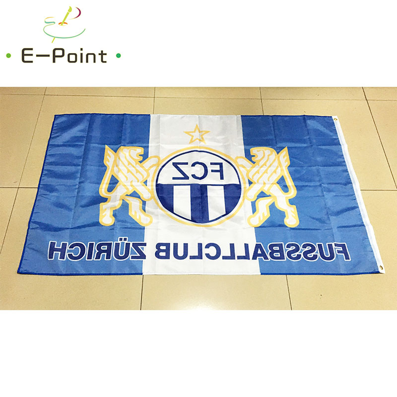 FC Zürich Flag 3ft*5ft (90*150 - Home Decor Zurich avaliação e preço