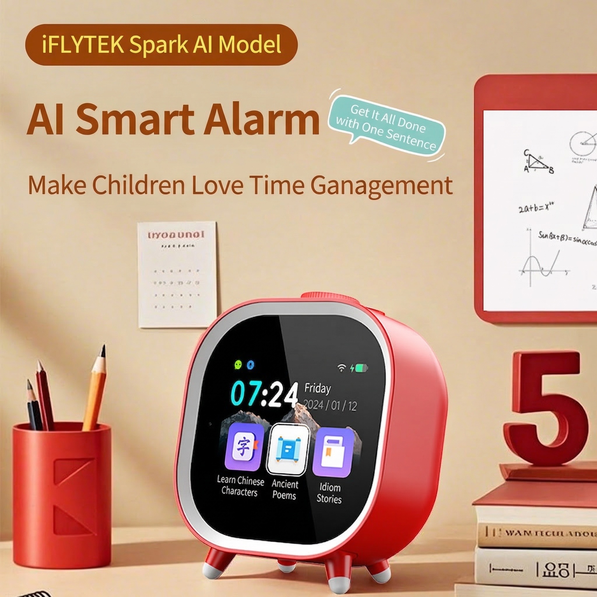 AI Voice Smart Alarm Clock WiF - Home Decor Ai avaliação e preço
