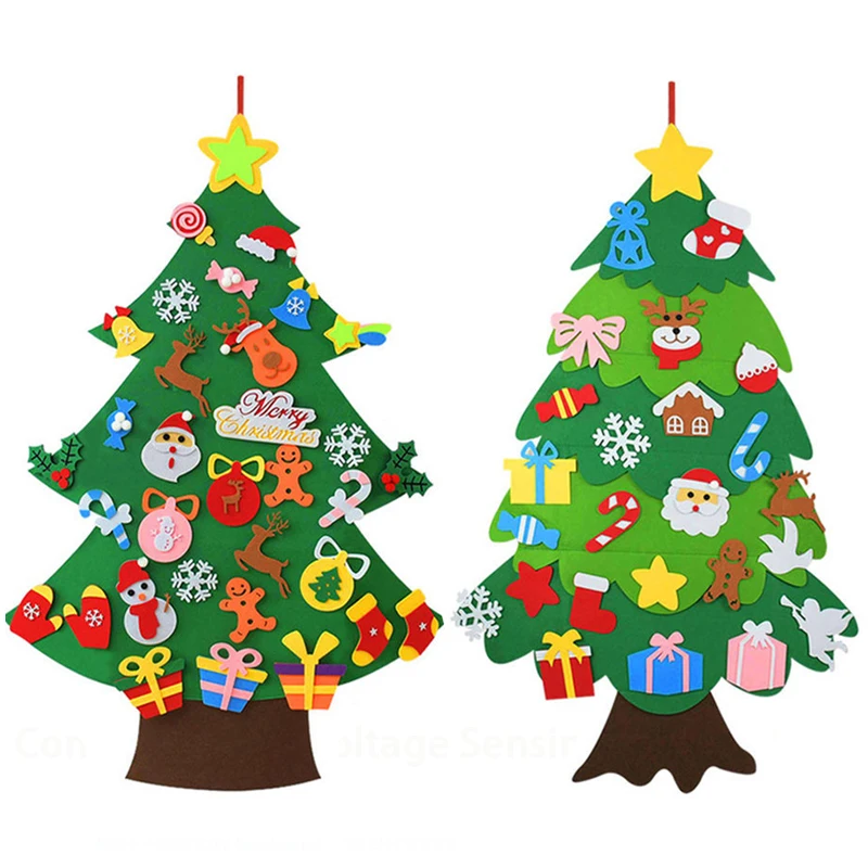 Kids DIY Felt Christmas Tree C - Home Decor Xmas Gifts avaliação e preço