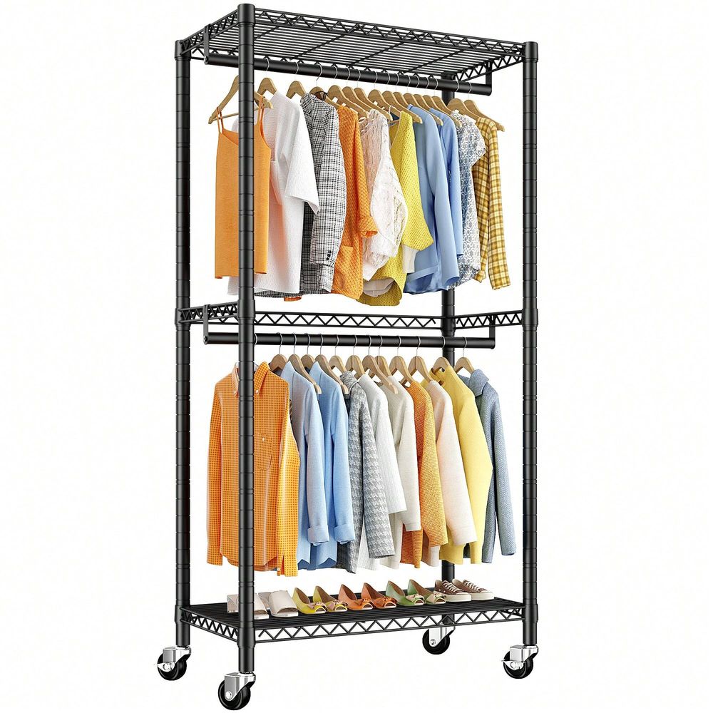 Heavy Duty Adjustable Metal Cl - Home Decor On Wheels avaliação e preço