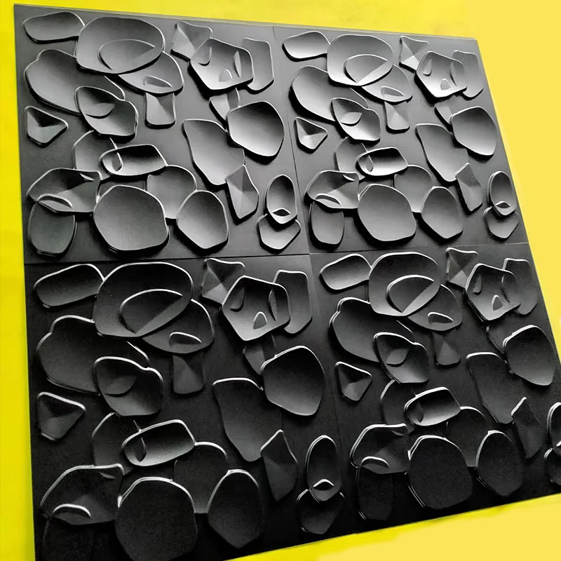 12pcs 50x50cm 3D wall panel ma - Home Decor Wall Molding avaliação e preço