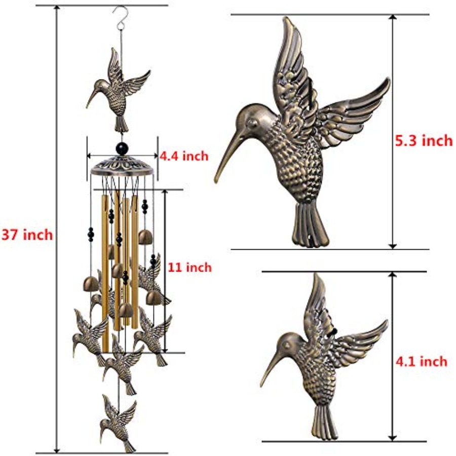Wind Chimes Outdoor Indoor Dec - Home Decor Xmas Gifts avaliação e preço