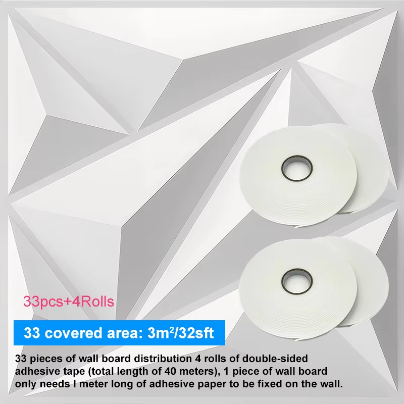 Living Room Wallpaper 3D Three - Home Decor Wall Molding avaliação e preço