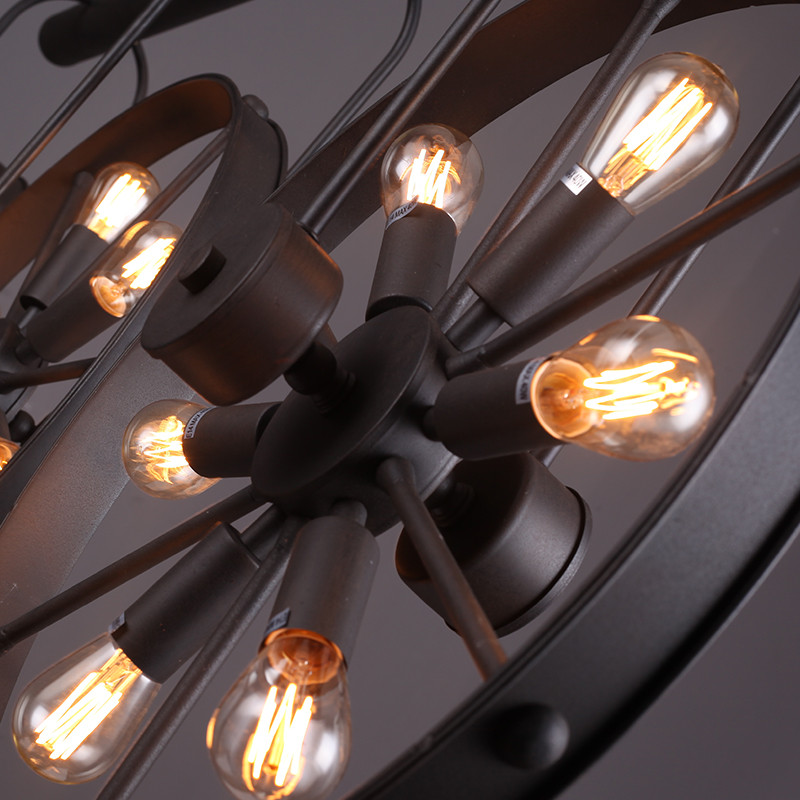 Retro Vintage Wheel chandelier - Home Decor On Wheels avaliação e preço