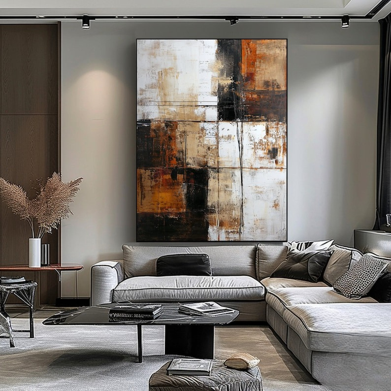 Original Modern Abstract Brown - Abstract Oil Painting avaliação e preço