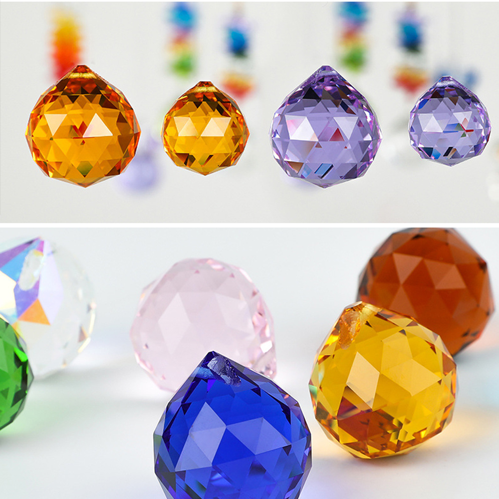 20MM Crystal Ball Prism Suncat - Crystal Sun Catcher avaliação e preço