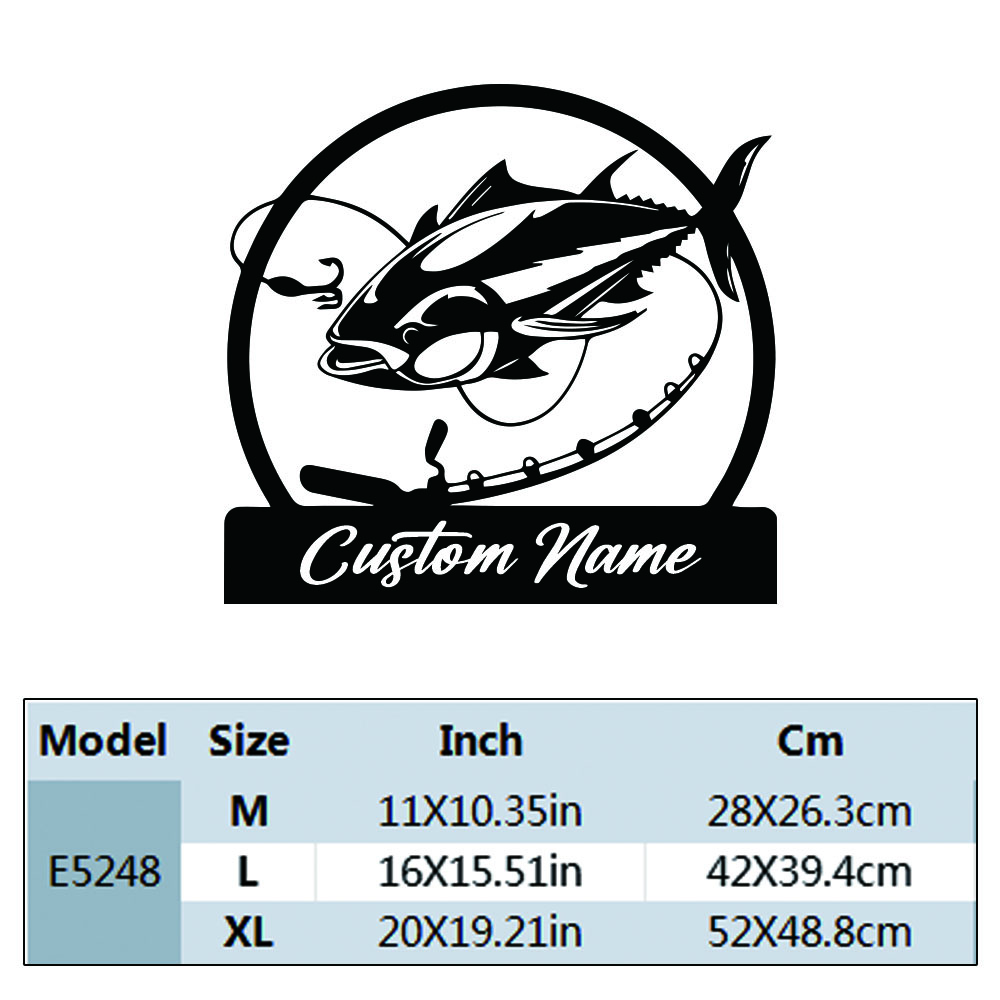 1PC Cool Fishing Custom Text W - Home Decor Wall Tiles avaliação e preço